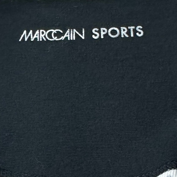 Marccain Sports Leopard Animal Print Ribbed Athletic Short Sleeve Blouse Top - Picture 6 of 7